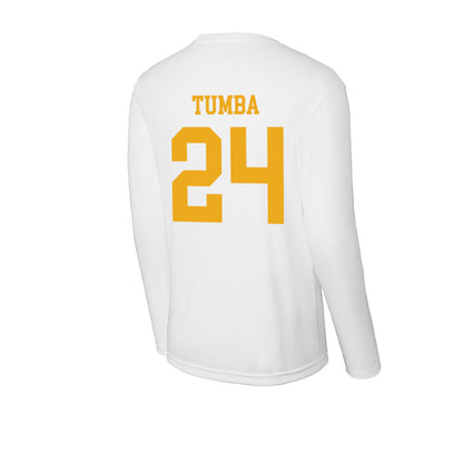 West Virginia - NCAA Women's Basketball : Divine Tumba - Activewear Long Sleeve T-Shirt-1