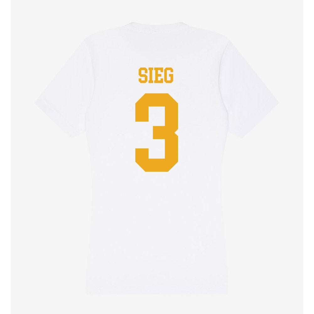 West Virginia - NCAA Football : Matt Sieg - Women's V-Neck T-Shirt-1