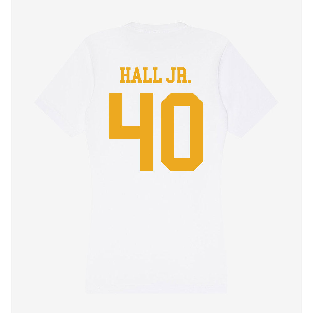 West Virginia - NCAA Football : Jason Hall Jr. - Women's V-Neck T-Shirt-1