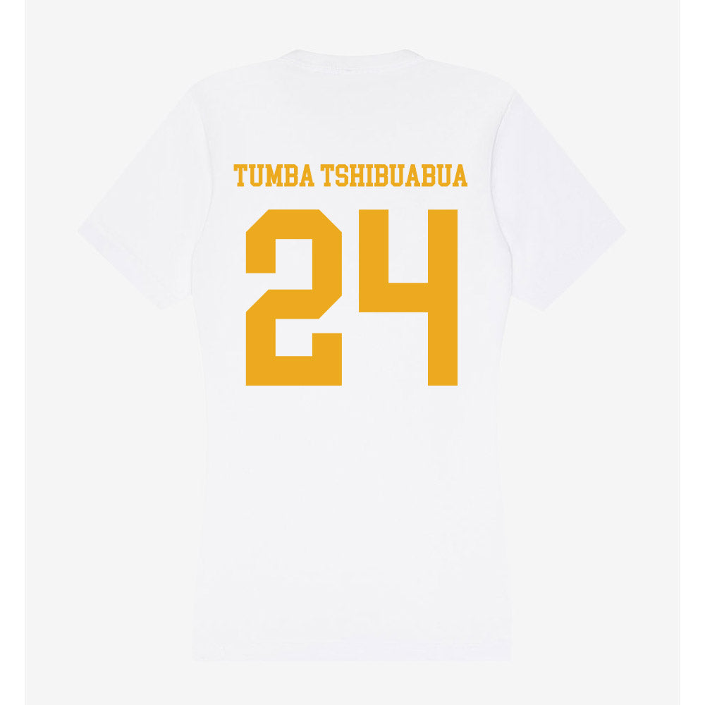 West Virginia - NCAA Women's Basketball : Divine Tumba Tshibuabua - Women's V-Neck T-Shirt-1