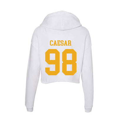 West Virginia - NCAA Football : Brandon Caesar - Women's Crop Fleece Hoodie-1