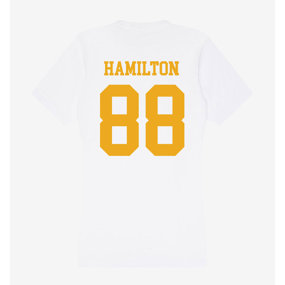 West Virginia - NCAA Football : Sam Hamilton - Women's V-Neck T-Shirt-1