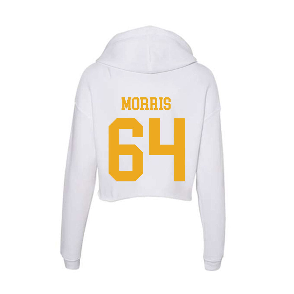West Virginia - NCAA Football : Rhett Morris - Women's Crop Fleece Hoodie-1