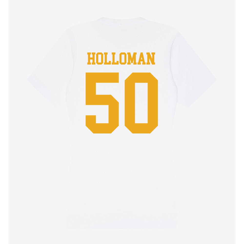 West Virginia - NCAA Football : Harper Holloman - Women's V-Neck T-Shirt-1