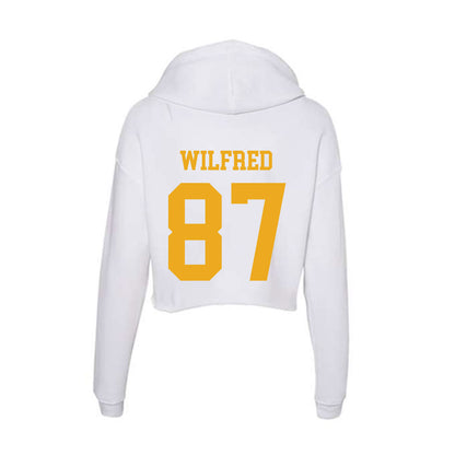 West Virginia - NCAA Football : Greg Wilfred - Women's Crop Fleece Hoodie-1