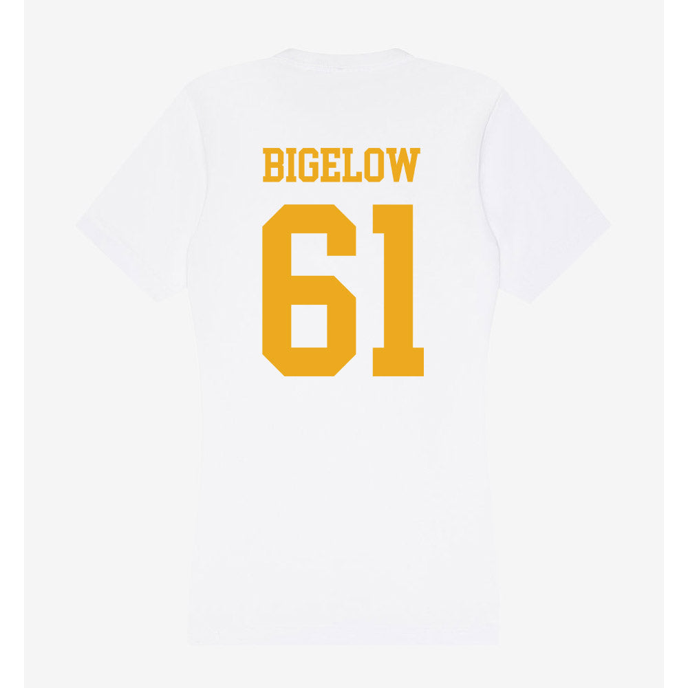 West Virginia - NCAA Football : Trevor Bigelow - Women's V-Neck T-Shirt-1