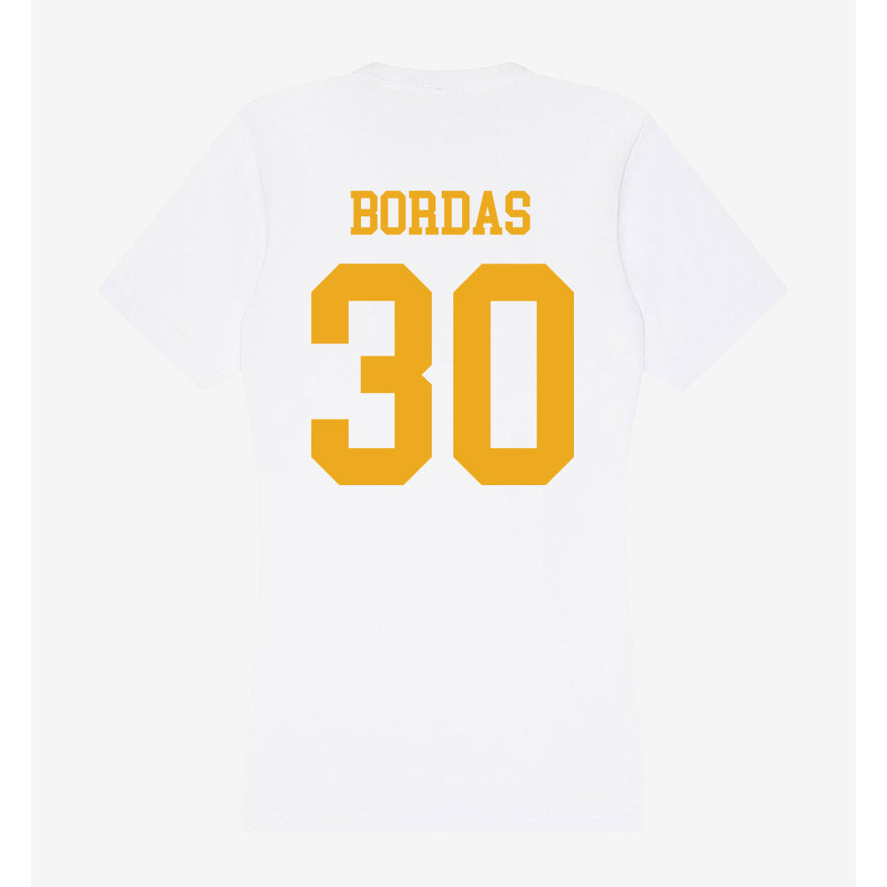 West Virginia - NCAA Women's Basketball : Alexis Bordas - Women's V-Neck T-Shirt-1