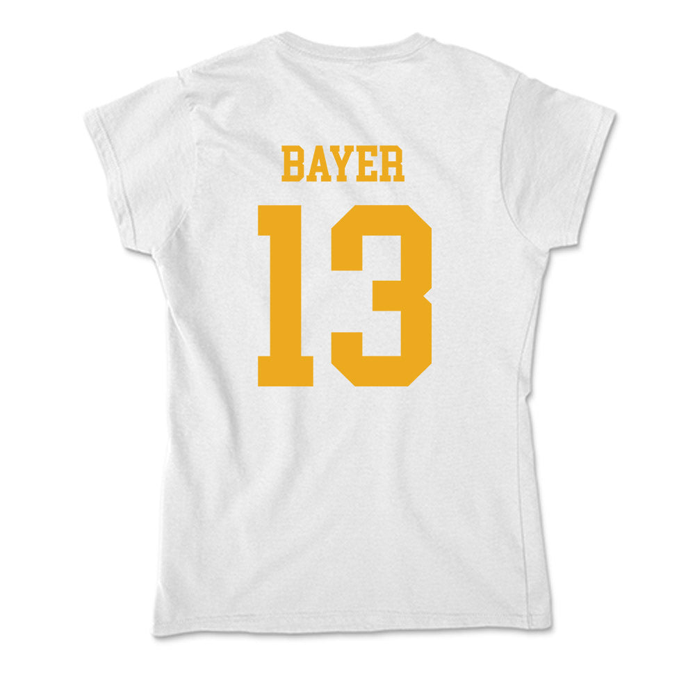 West Virginia - NCAA Men's Soccer : Steel Bayer - Soft Style Women’s T-Shirt-1