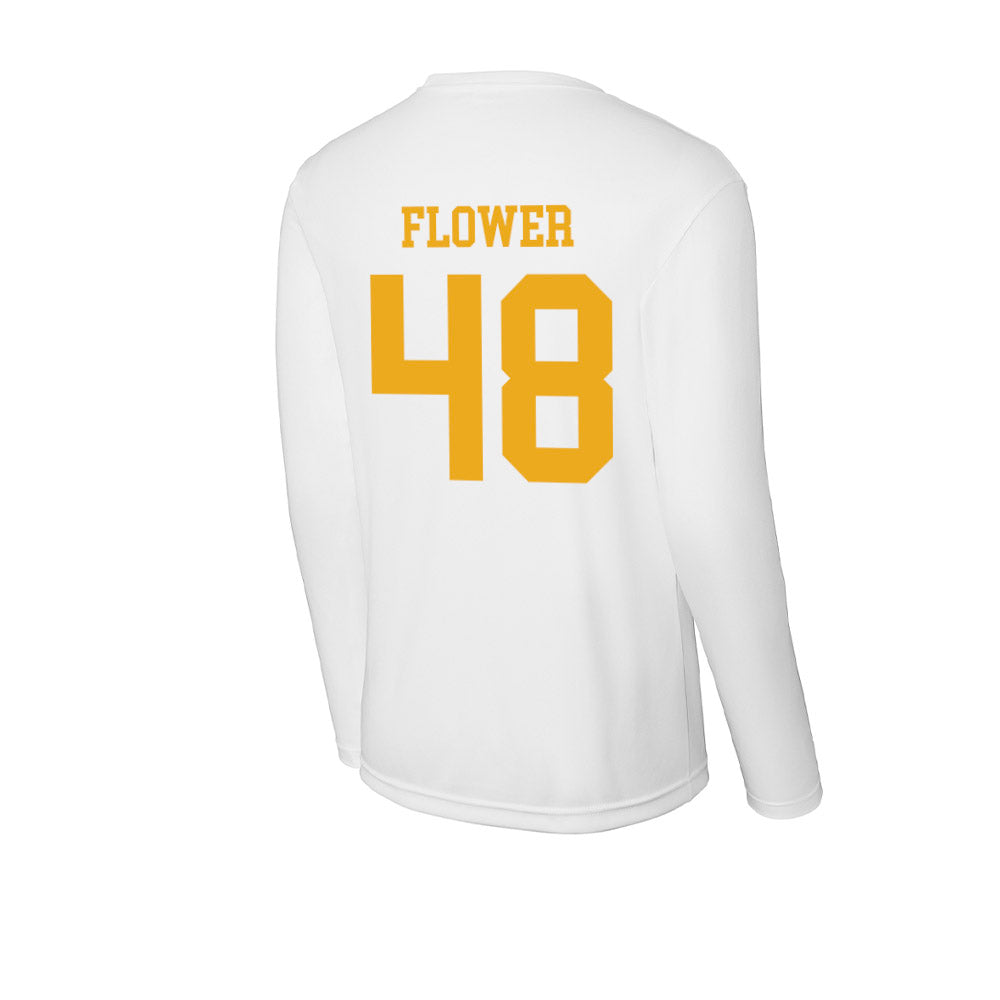 West Virginia - NCAA Football : Nate Flower - Activewear Long Sleeve T-Shirt-1