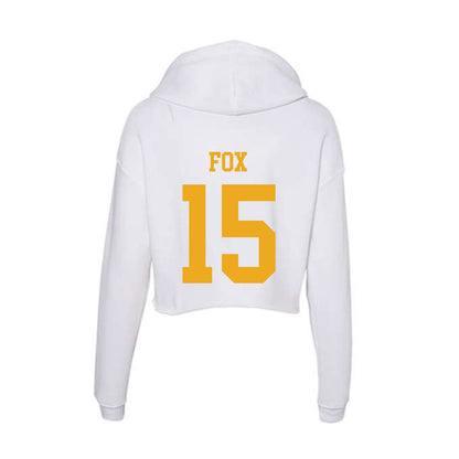 West Virginia - NCAA Football : Scotty Fox - Women's Crop Fleece Hooded Sweatshirt-1