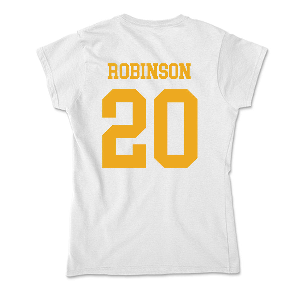 West Virginia - NCAA Football : Keyshawn Robinson - Soft Style Women’s T-Shirt-1