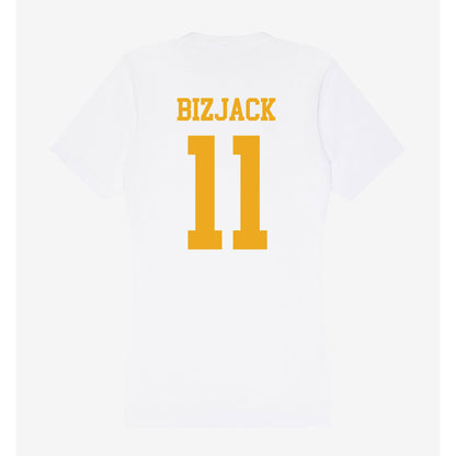 West Virginia - NCAA Men's Basketball : Finley Bizjack - Women's V-Neck T-Shirt-1