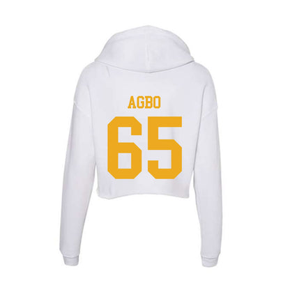 West Virginia - NCAA Football : Malik Agbo - Women's Crop Fleece Hoodie-1