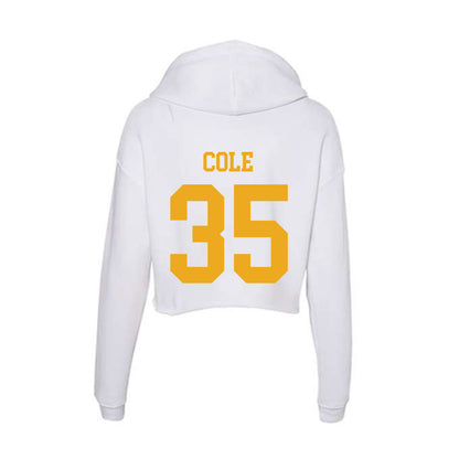 West Virginia - NCAA Baseball : Chansen Cole - Women's Crop Fleece Hoodie-1