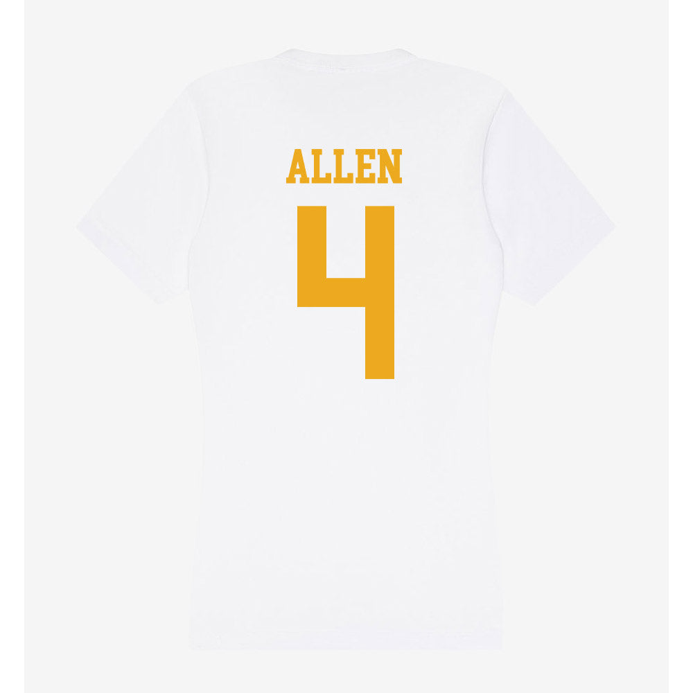 West Virginia - NCAA Football : Da'Mun Allen - Women's V-Neck T-Shirt-1