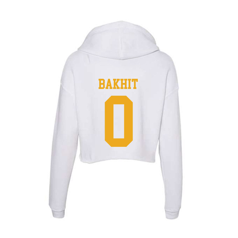 West Virginia - NCAA Baseball : Jaden Bakhit - Women's Crop Fleece Hoodie-1