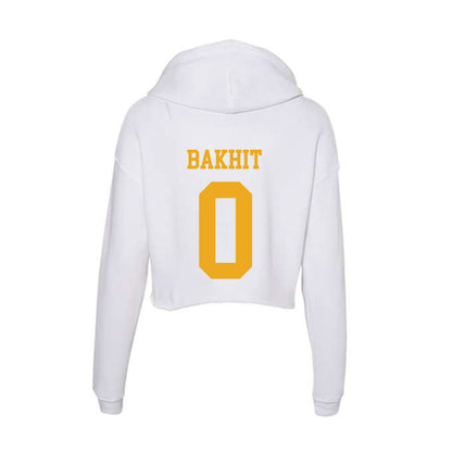 West Virginia - NCAA Baseball : Jaden Bakhit - Women's Crop Fleece Hoodie-1