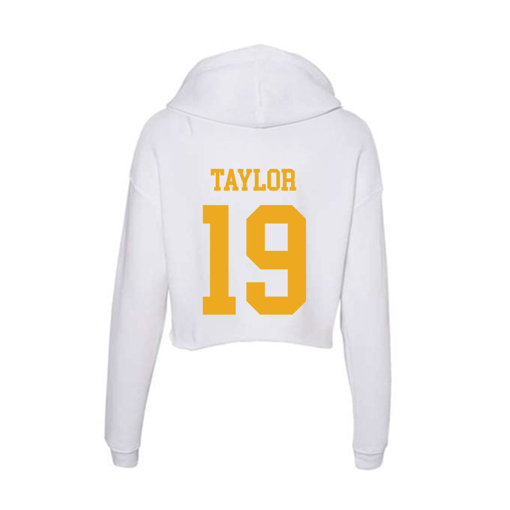 West Virginia - NCAA Football : Nick Taylor - Women's Crop Fleece Hoodie-1