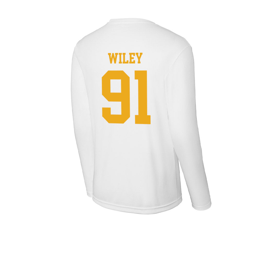 West Virginia - NCAA Football : Darius Wiley - Activewear Long Sleeve T-Shirt-1