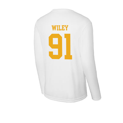 West Virginia - NCAA Football : Darius Wiley - Activewear Long Sleeve T-Shirt-1