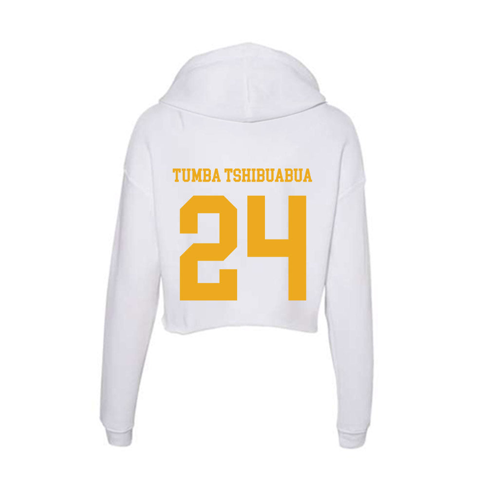 West Virginia - NCAA Women's Basketball : Divine Tumba Tshibuabua - Women's Crop Fleece Hooded Sweatshirt-1