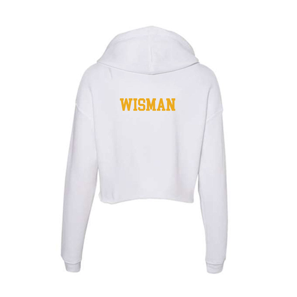 West Virginia - NCAA Rifle : Jacob Wisman - Women's Crop Fleece Hoodie-1