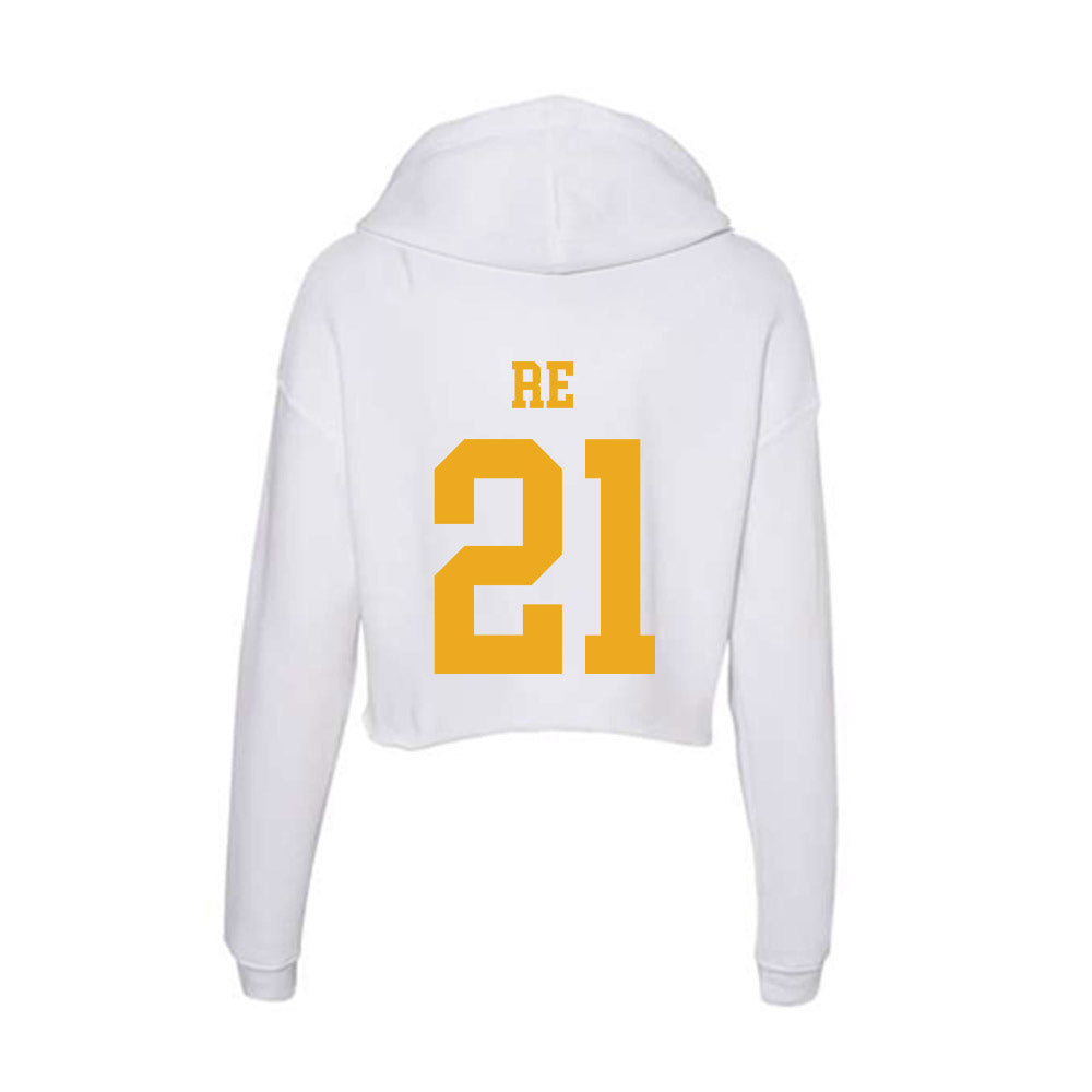 West Virginia - NCAA Women's Soccer : Alexis Re - Women's Crop Fleece Hoodie-1