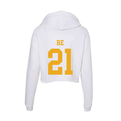 West Virginia - NCAA Women's Soccer : Alexis Re - Women's Crop Fleece Hoodie-1