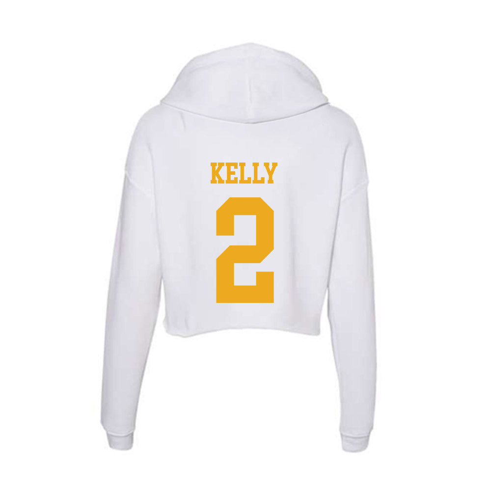 West Virginia - NCAA Baseball : Gavin Kelly - Women's Crop Fleece Hoodie-1
