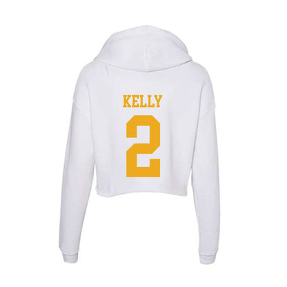 West Virginia - NCAA Baseball : Gavin Kelly - Women's Crop Fleece Hoodie-1