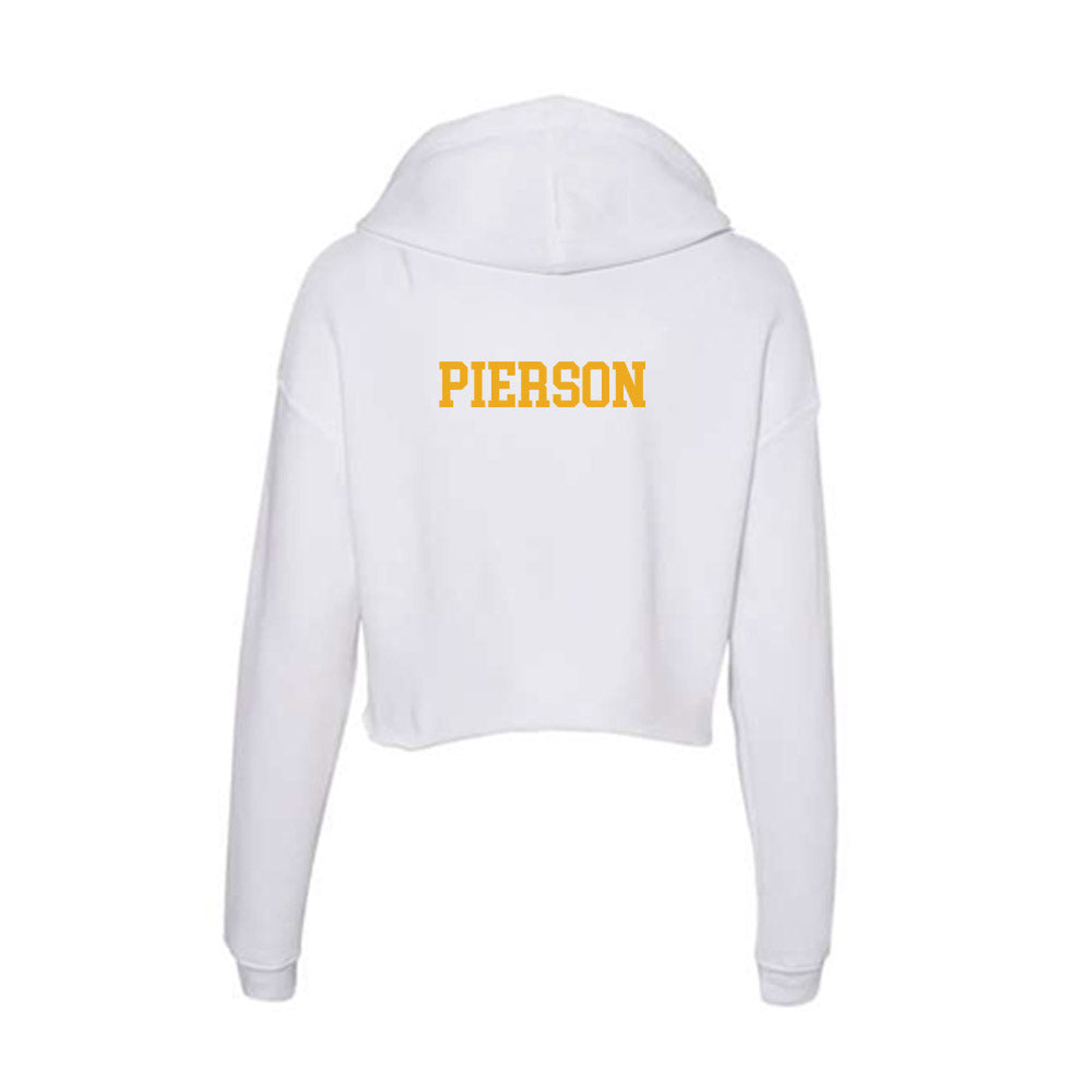 West Virginia - NCAA Women's Gymnastics : Abbie Pierson - Women's Crop Fleece Hoodie-1