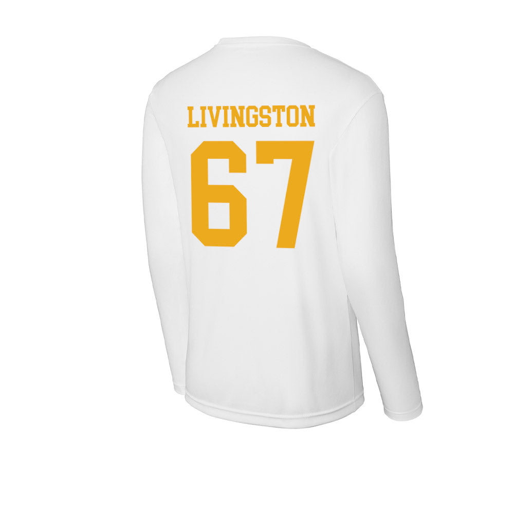 West Virginia - NCAA Football : Landen Livingston - Activewear Long Sleeve T-Shirt-1