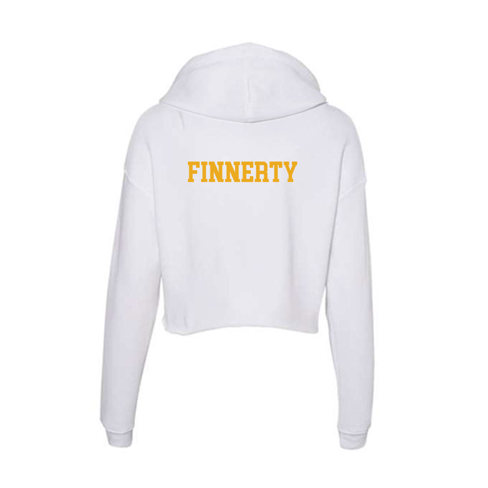 West Virginia - NCAA Wrestling : Brian Finnerty - Women's Crop Fleece Hoodie-1