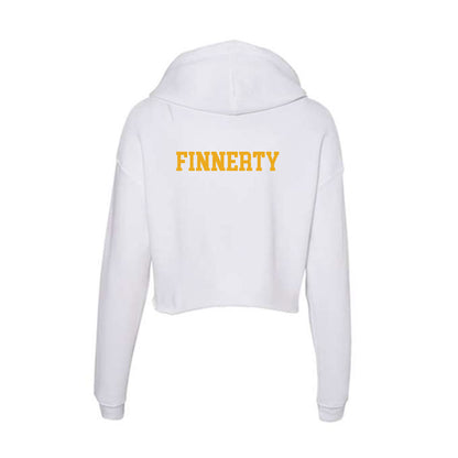 West Virginia - NCAA Wrestling : Brian Finnerty - Women's Crop Fleece Hoodie-1