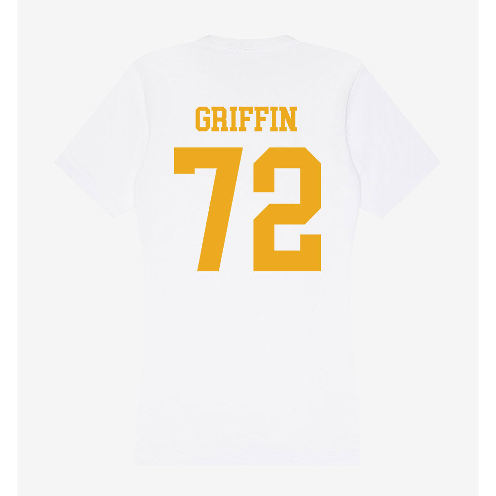 West Virginia - NCAA Football : Cam Griffin - Women's V-Neck T-Shirt-1