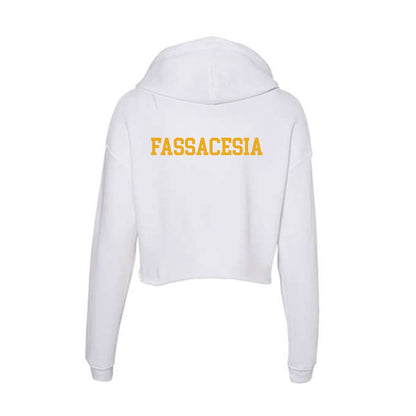 West Virginia - NCAA Women's Rowing : Giada Fassacesia - Women's Crop Fleece Hoodie-1