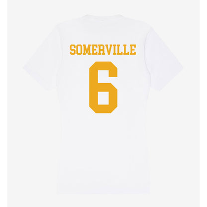 West Virginia - NCAA Men's Basketball : Martin Somerville - Women's V-Neck T-Shirt-1