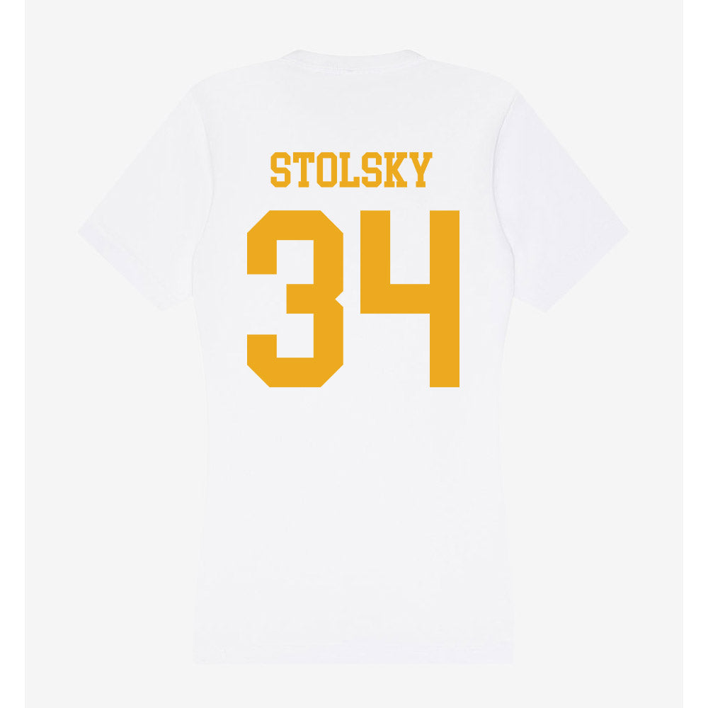 West Virginia - NCAA Football : Tyler Stolsky - Women's V-Neck T-Shirt-1
