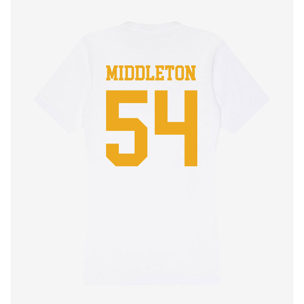 West Virginia - NCAA Baseball : Andrew Middleton - Women's V-Neck T-Shirt-1