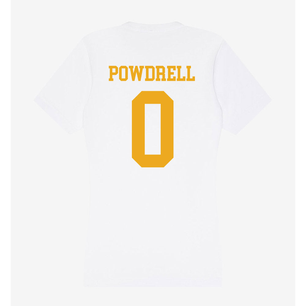 West Virginia - NCAA Football : Andrew Powdrell - Women's V-Neck T-Shirt-1