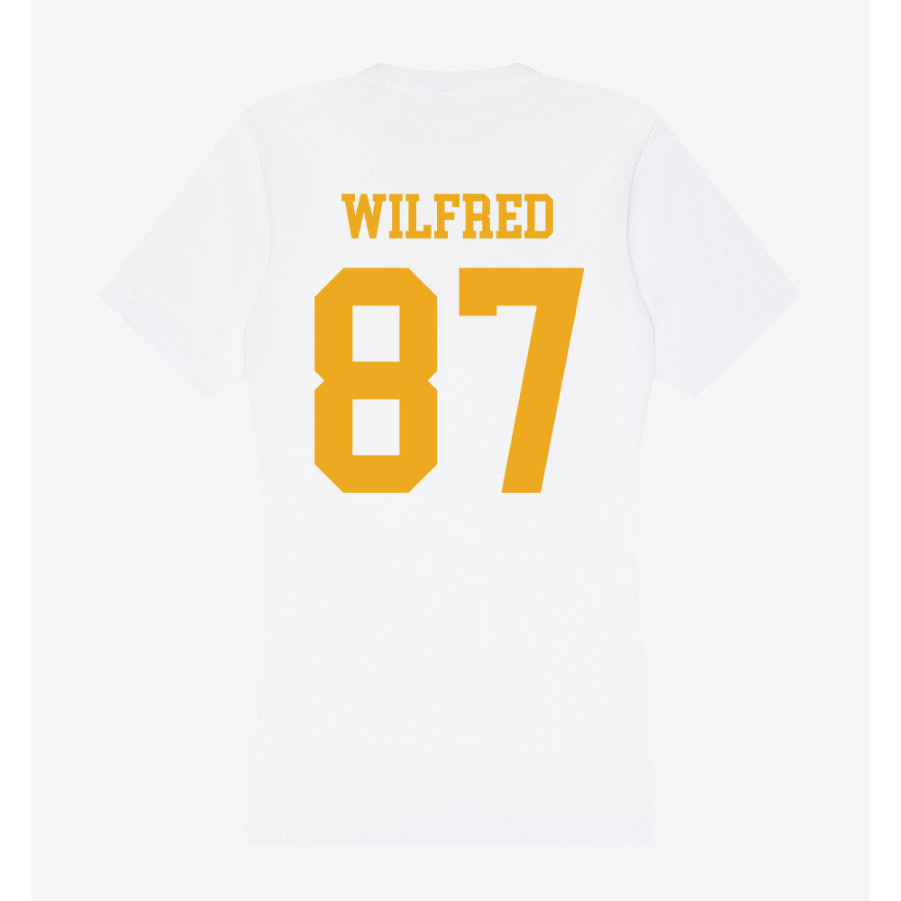 West Virginia - NCAA Football : Greg Wilfred - Women's V-Neck T-Shirt-1