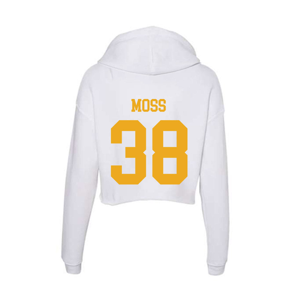 West Virginia - NCAA Football : Macguire Moss - Women's Crop Fleece Hoodie-1