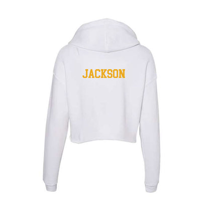 West Virginia - NCAA Wrestling : Colin Jackson - Women's Crop Fleece Hoodie-1