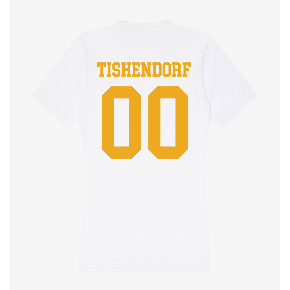 West Virginia - NCAA Football : Noah Tishendorf - Women's V-Neck T-Shirt-1