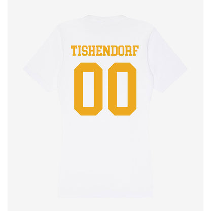 West Virginia - NCAA Football : Noah Tishendorf - Women's V-Neck T-Shirt-1