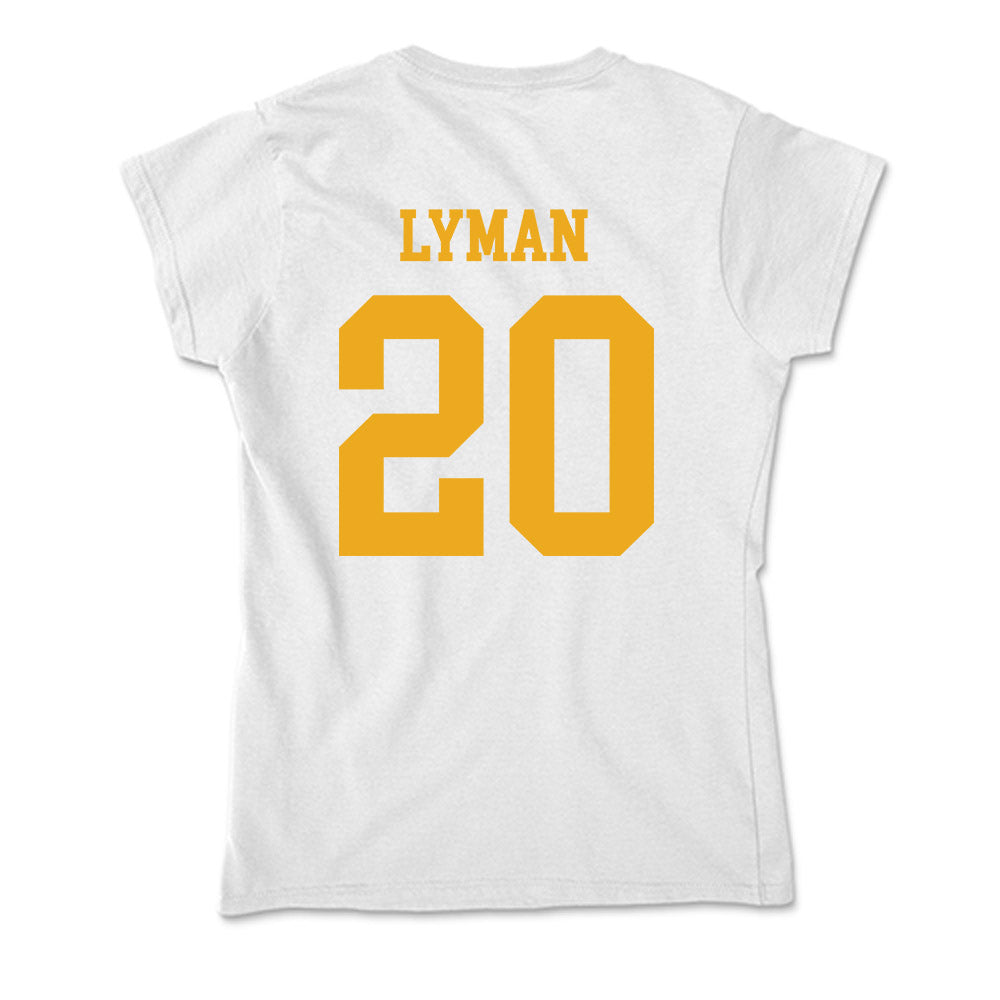 West Virginia - NCAA Baseball : Luke Lyman - Soft Style Women’s T-Shirt-1