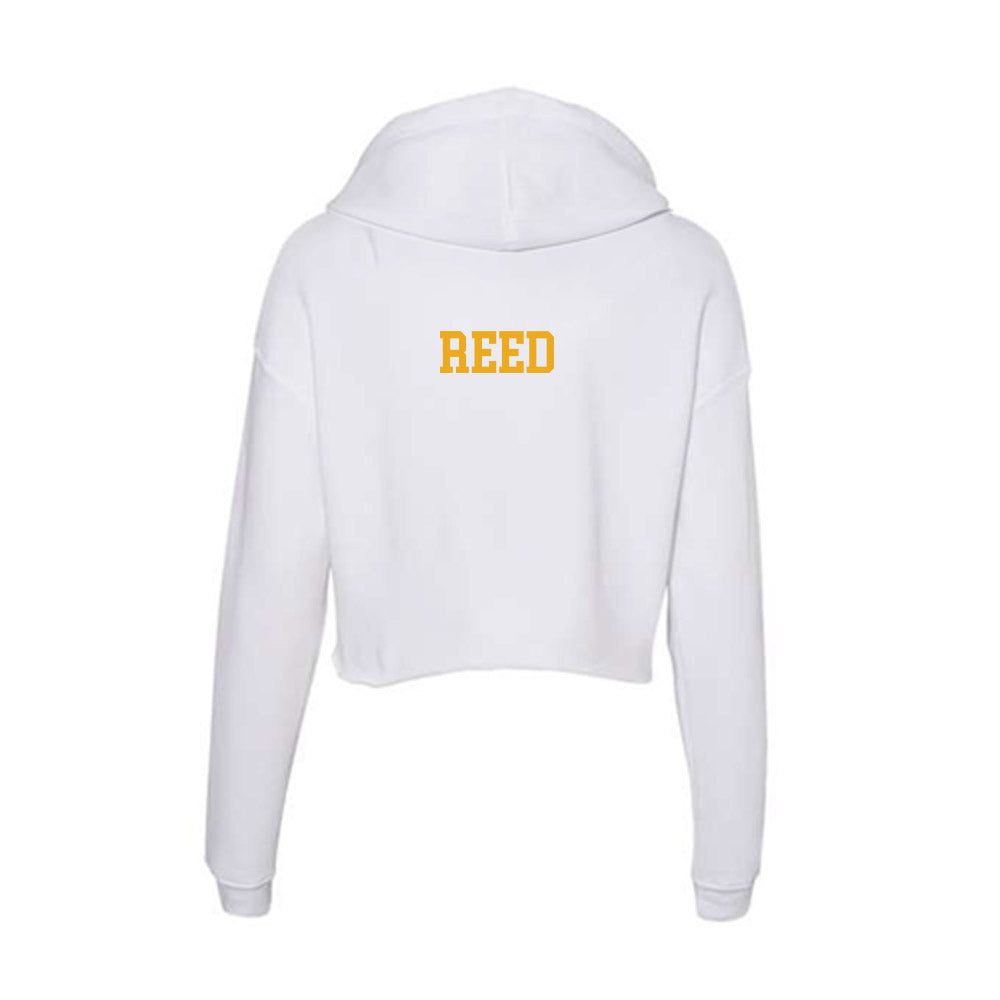 West Virginia - NCAA Men's Swimming & Diving : Murray Reed - Women's Crop Fleece Hoodie-1