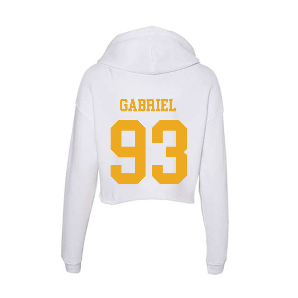 West Virginia - NCAA Football : Nate Gabriel - Women's Crop Fleece Hoodie-1