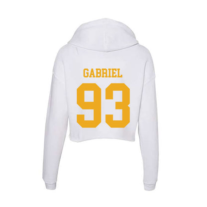 West Virginia - NCAA Football : Nate Gabriel - Women's Crop Fleece Hoodie-1