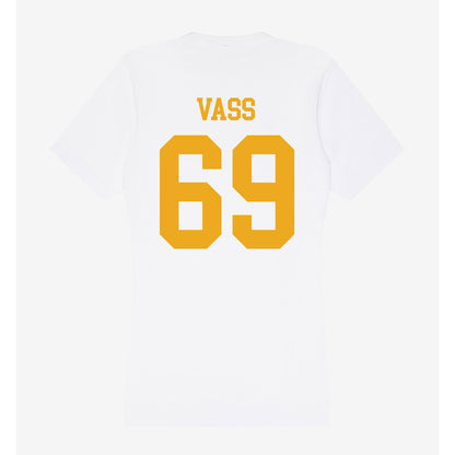West Virginia - NCAA Football : Devin Vass - Women's V-Neck T-Shirt-1